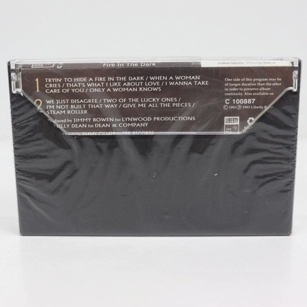 Billy Dean Fire In The Dark Vintage Sealed Cassette - Picture 2 of 7